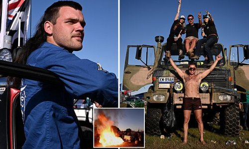 Mullets, burnouts and cans of Bundy: Thousands let loose at Australia's wildest festival - the Deni Ute Muster - with huge crowds already turning out in the desert 24 hours before the event official kicks off