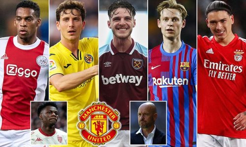 De Jong and Nunez will be too expensive while Rice and Torres have better options at Champions League clubs but a raid on old club Ajax for Timber or Martinez will surely happen... Predicting Man United's summer buys as the great Ten Hag rebuild begins