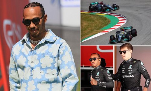 Lewis Hamilton claims Mercedes can 'compete with the Ferraris' in Sunday's Spanish Grand Prix as he hails the team's 'HUGE improvement'... but admits he is 'still struggling with the car' after being beaten by team-mate George Russell in qualifying AGAIN