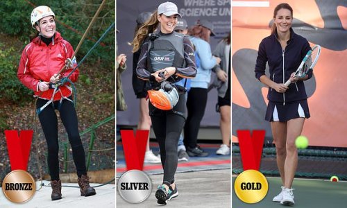 Kate's style Olympics! Does anyone on Earth look better in sportswear? No, says LAURA CRAIK, who hands out the medals for the Princess of Wales' best sport-style achievements