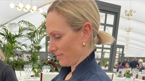 Zara Tindall is spotted with relaxing spearmint CBD oil drops in her bag at Cheltenham