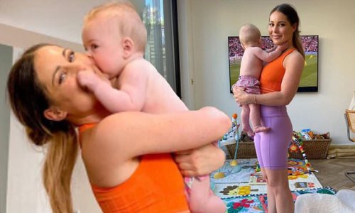 'I can’t believe I grew you in this tummy': Louise Thompson celebrates son Leo turning 6 months old as she shares poignant message about aftermath of his traumatic birth