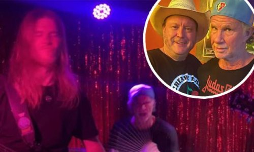 Red Hot Chili Peppers star jams with local bands on stage at iconic Melbourne dive bar for crowd of just 17 people