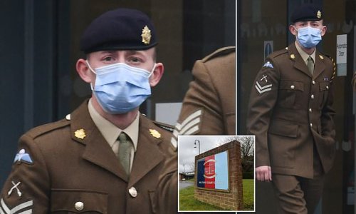Army corporal who raped female colleague then told her 'You're fine, I was wearing a condom' is jailed for more than seven years