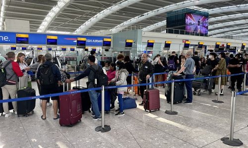 Just got DITCHED! Bride-to-be flees her fiancé at Heathrow Airport taking his luggage and £5,000 cash just moments before they were due to board flight to Rome wedding