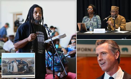 Gavin Newsom's reparations committee will recommend handing out $223,200 per person to all descendants of slaves in California for 'housing discrimination' at a cost of $559BN - in nation's biggest restitution effort ever