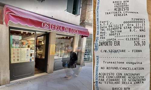 Warning to British tourists travelling to Italy this summer after holidaymakers in Venice were charged £1,100 for four steaks and £37 for coffees