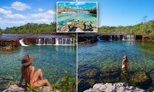 Travellers are driving hundreds of kilometres to visit this 'breathtaking' Aussie waterfall and crystal clear oasis: 'This is a must'