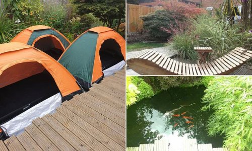 Looking for a place to stay during Birmingham's Commonwealth Games? Airbnb host offers visitors a 'unique camping experience' in her 'tropical oasis' BACK GARDEN for £27 a night