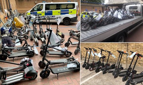 Police seize more than 100 e-scooters being ridden illegally in London