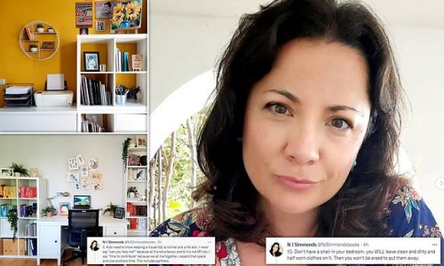 Is this the secret to NEVER having to clean? Houseproud author claims she saves hours by sticking to a ten-step mantra - including banning chairs in bedrooms, wiping as you cook and only ironing shirts and dresses