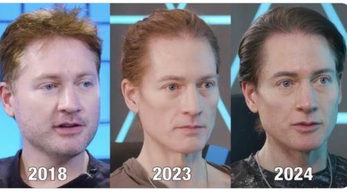 Anti-ageing biohacker Bryan Johnson, 46, shares image of his 'transitioning' face showing how far he...