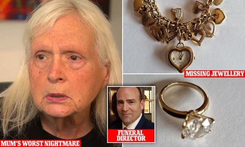 Grieving mum EXHUMES her daughter's corpse fearing funeral staff stole the gold jewellery she was buried with - as undertaker is confronted over the shocking allegations