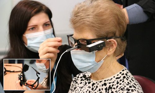 Bionic eye implant lets blind woman see