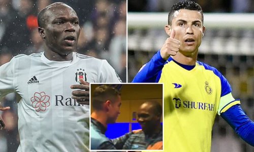 Cristiano Ronaldo Tried To Stop Angry Vincent Aboubakar From Leaving Al Nassr After The 0061