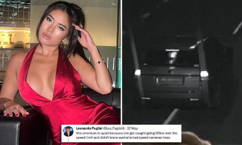 Americans defend female driver after she was fined for travelling 20km/h the speed limit in Australia: 'What's the big deal?'