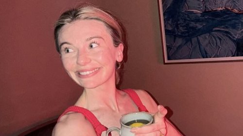 Georgia Toffolo wears a red swimsuit as she enjoys a spa day with husband James Watt but fans are all saying the same thing