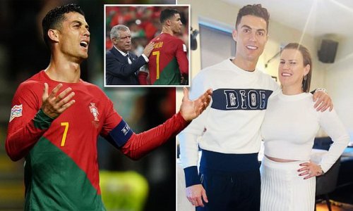 'It's a shame to HUMILIATE a man who has given so much': Cristiano Ronaldo's sister takes aim at Portugal boss Fernando Santos for starting the 37-year-old on the bench in 6-1 win over Switzerland... branding the decision as a 'major injustice'
