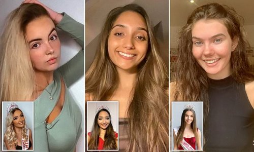 Natural beauties! Miss England finalists share make-up free selfies
