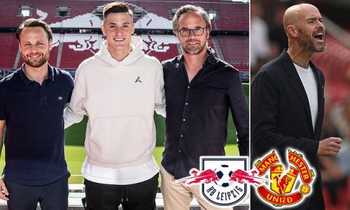 Erik ten Hag suffers ANOTHER transfer window blow as Manchester United miss out on Red Bull Salzburg striker Benjamin Sesko... with highly-rated teen joining sister club Leipzig in a £55m deal