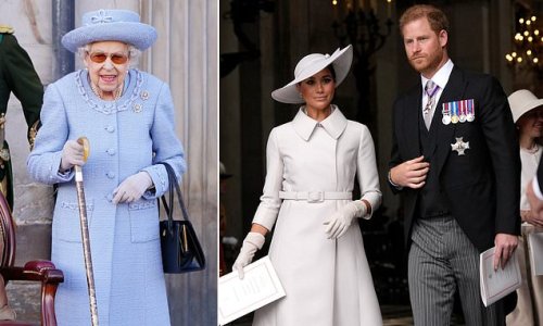 The Queen 'wants Meghan Markle bullying probe to be handled privately' because she 'feels there is enough drama' around her and Harry and wants to 'draw a line', royal expert claims