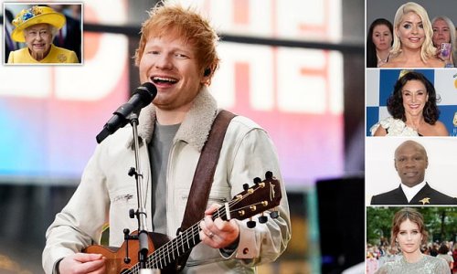 His crowning achievement? Ed Sheeran (and his star-studded list of friends) prepare for a nerve-racking rendition of the national anthem to lead the Queen's Platinum Jubilee celebrations next month