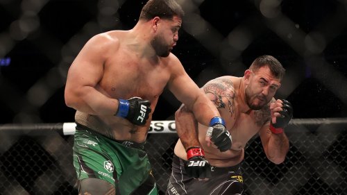 Aussie UFC star Tai Tuivasa reveals shocking weight gain that means he looks NOTHING like this anymore - as he gets high in the middle of an interview