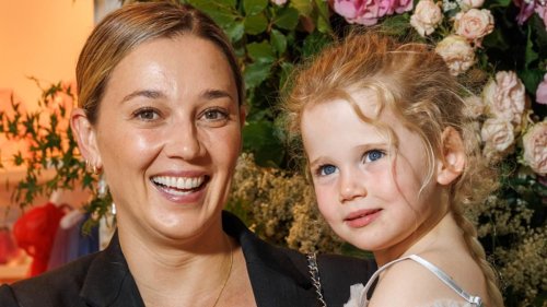 Karl Stefanovic's wife Jasmine gets in some mummy-daughter bonding time with their child Harper as...