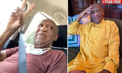 Bill Cosby is seen in new video moments after being released from prison describing how he was 'surprised' by guards who woke him up and told him he was free to go
