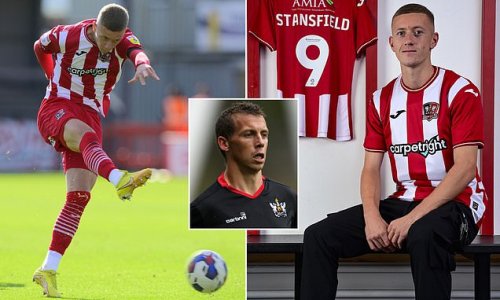 OLIVER HOLT: Back at Exeter 12 years after the death of his father, football has turned into a game of emotion for Jay Stansfield and his family... with the teenager wearing the number nine that his dad who has a stand named after him previously wore