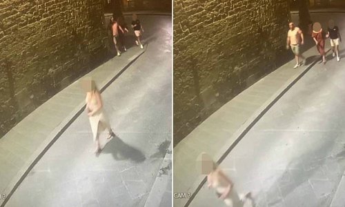 EXCLUSIVE: Haunting last images of rugby star Ricky Bibey and his lover walking to their hotel with a mystery couple at 4am - just hours before he died 'in a sex game gone wrong'