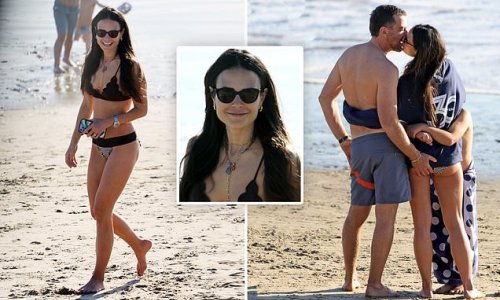 Jordana Brewster Shows Off Her Incredible Figure As She Enjoys A Pda Packed Beach Day With