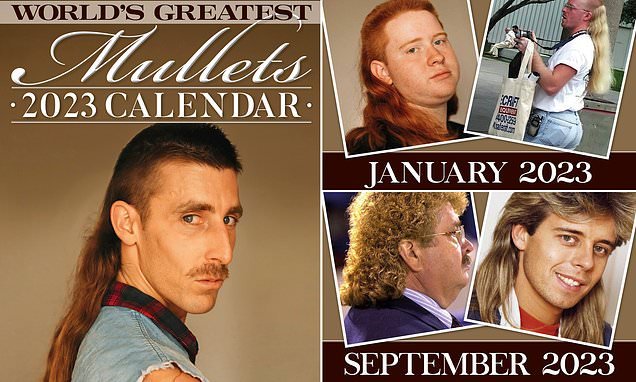 Hair-raising! Shoppers go wild for £14 The World's Greatest Mullet 2023  calendar | Flipboard