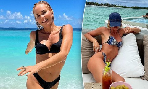 Pip Edwards shows her ex Michael Clarke what he's missing as she sizzles in VERY skimpy bikinis on holiday in the Maldives