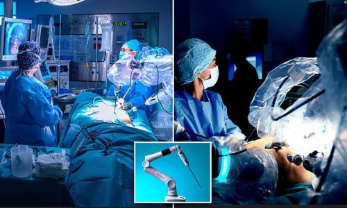 Robot SAVES 61-year-old man's life by removing a 2.3-inch cancerous tumor from his throat using 'minimal access' surgery - a first of its kind in the UK