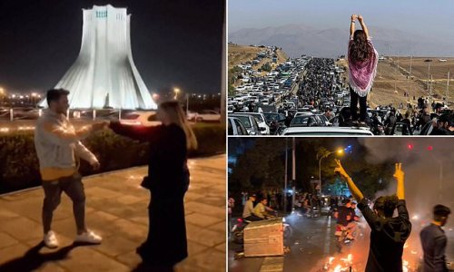 Iran slaps couple with 10 year prison sentences for dancing in front of landmark in Tehran in latest brutal crackdown on any dissent to regime