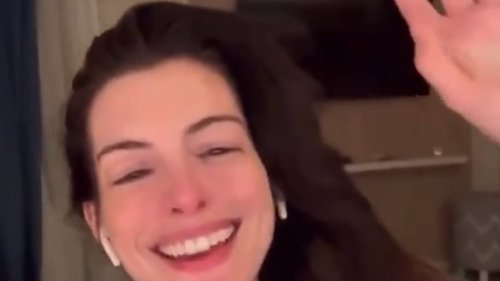 Hollywood star Anne Hathaway mocked for cringeworthy rendition of Arsenal's club anthem - written by son of Loose Women star - after seeing her team beat Real Madrid