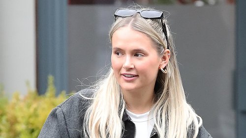 Molly-Mae Hague looks effortlessly stylish in an oversized black bomber jacket and matching trousers as she steps out for lunch in Cheshire