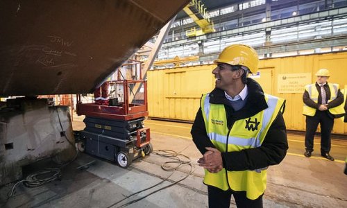 Rishi Sunak says he is working 'flat out' to get a deal on Northern Ireland protocol but warns post-Brexit rules CAN'T threaten UK ties as he makes first visit as PM