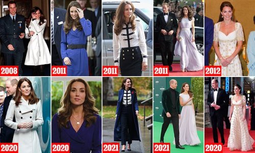 The queen of the re-wear! How the Duchess of Cambridge is STILL wearing pieces she had 10 years ago as she turns 40 - despite having had three children