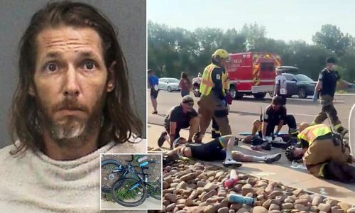 Driver, 36, who 'plowed his pickup truck into cyclists' indicted