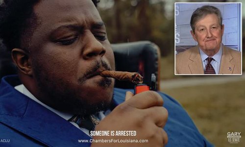 Senate candidate lights up enormous blunt during unusual campaign ad