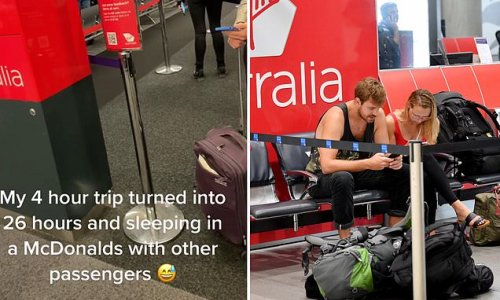 Virgin worker delivers brutally honest speech as she tells passengers their flight has been cancelled, forcing some to sleep at McDonald's: ‘I’ll be straight up with you, go home’