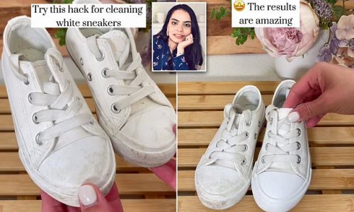 Cleaning pro shares her VERY simple trick for sparkling white sneakers using two unlikely household items