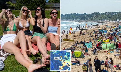 Summer is finally here! Brits bask in parks as temperatures get set to hit 23C this weekend - and the Met Office predicts next week will be even hotter