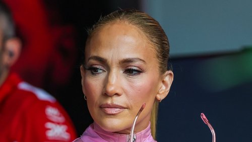Jennifer Lopez, 55, turns heads in a pink leather catsuit as she arrives at the F1 Grand Prix in Saudi Arabia ahead of her headline performance