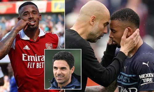 Gabriel Jesus admits he needed a 'change' from Pep Guardiola's football at Man City - where 'the striker didn't touch the ball much' - as he claims he is 'free' at Arsenal under Mikel Arteta and 'playing with a smile on my face'