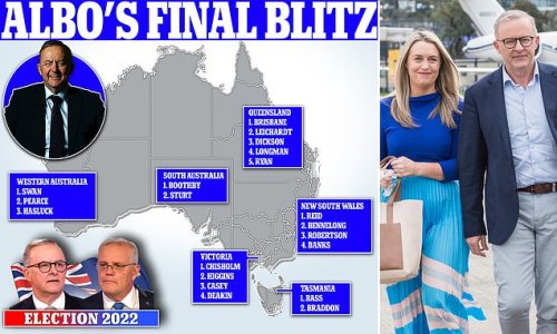 The 20 Key Seats Which Could Decide The Election As Anthony Albanese ...