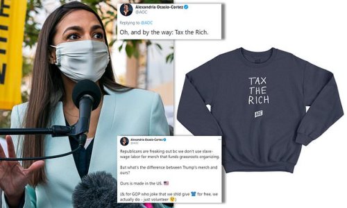 aoc expensive sweatshirt