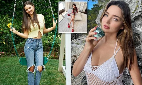 Supermodel Miranda Kerr shares the three beauty items she can't live without - and why she drinks a LITRE of celery juice first thing in the morning